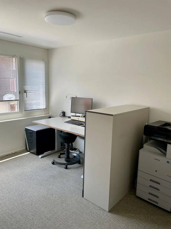 48 m2 Büroraum mit Blick ins Grüne (+14 m2 Sitzungszimmer zur Mitben.)