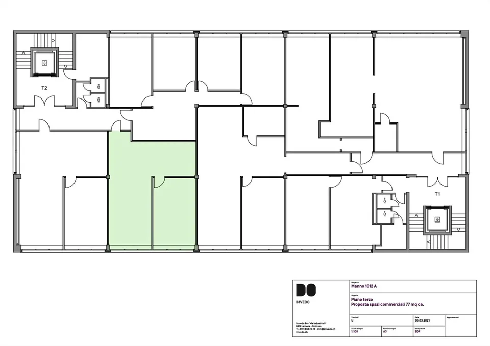 Uffici a Manno - 77 o 110 mq