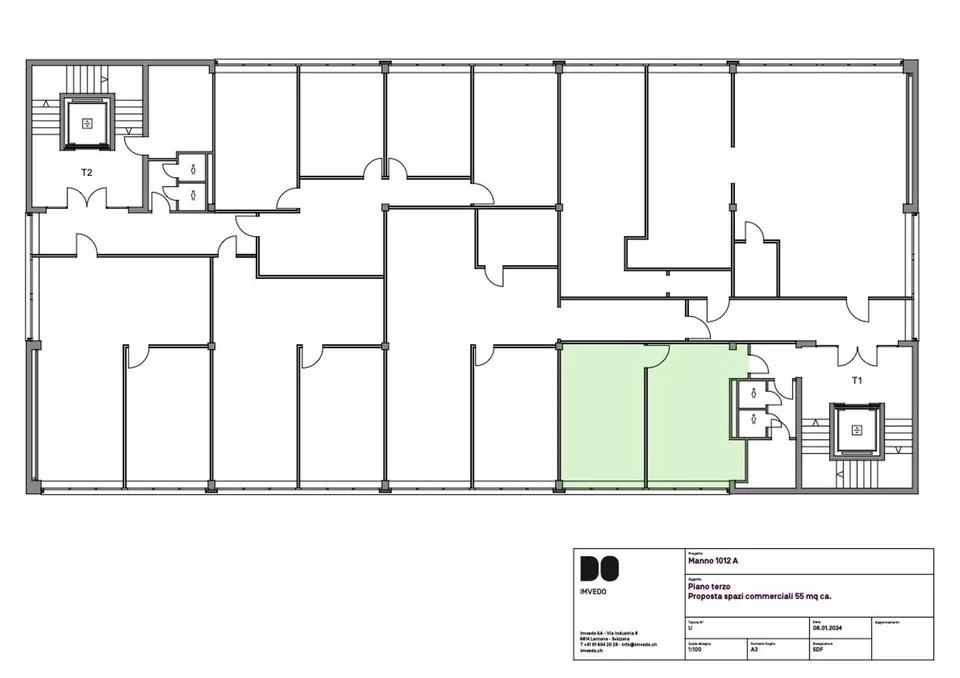 Uffici a Manno - 77 o 110 mq