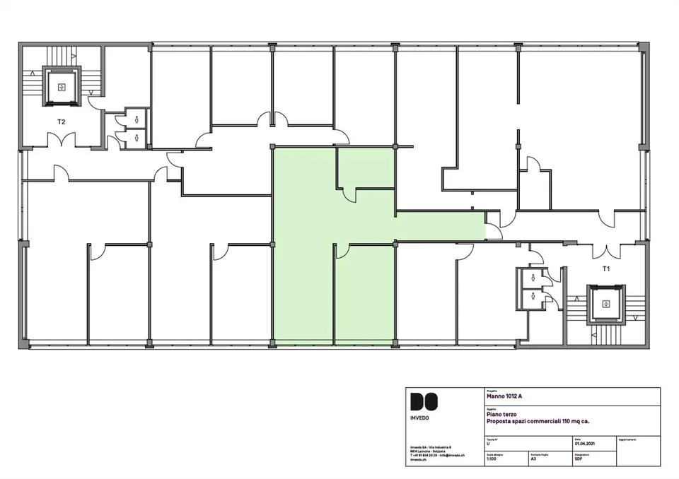 Uffici a Manno - 77 o 110 mq