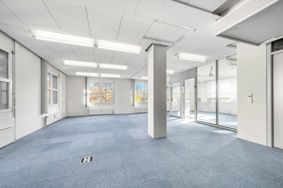 Ausgebaute Büroflächen 355 - 1'500 m2 flexibel unterteilbar