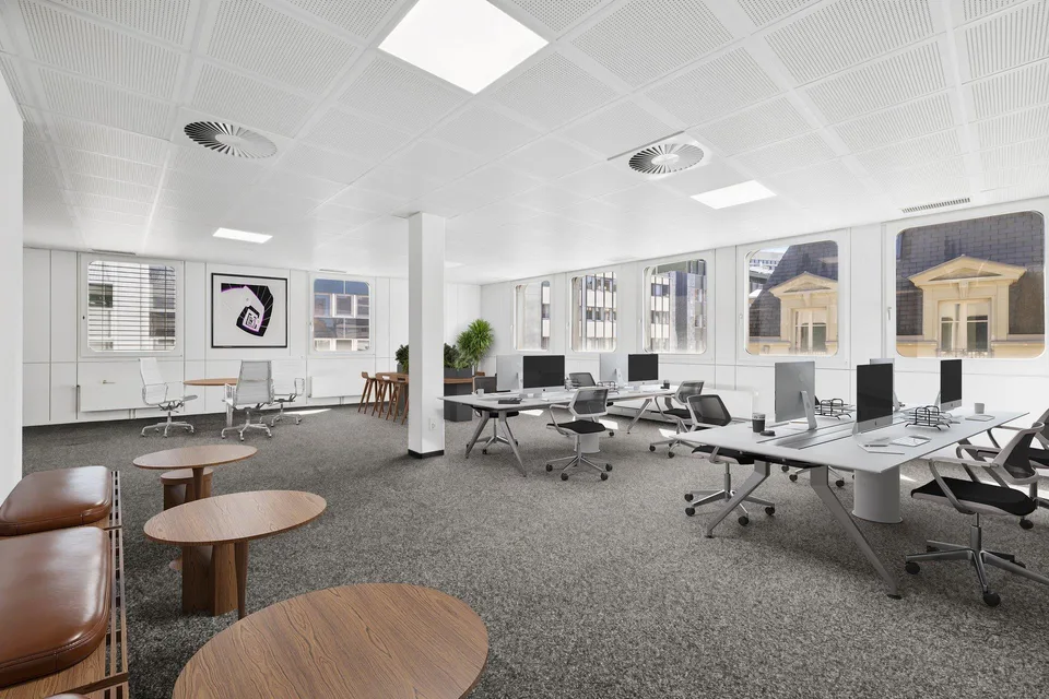 Surface commerciales et administratives au centre-ville