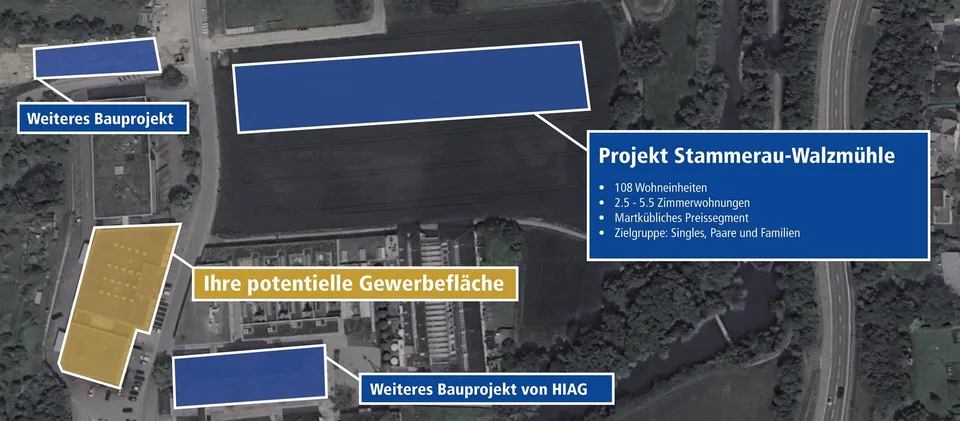 Gewerbefläche in ausgebautem Zustand mit grosser Zukunft