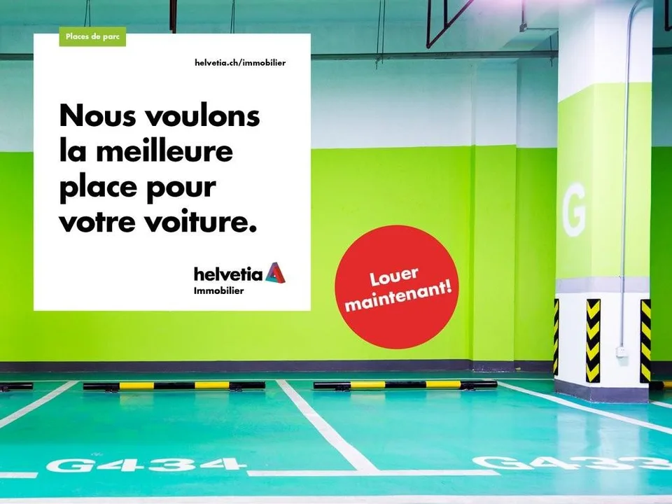 Parking souterrain à louer proche de la Gare CFF de Bussigny