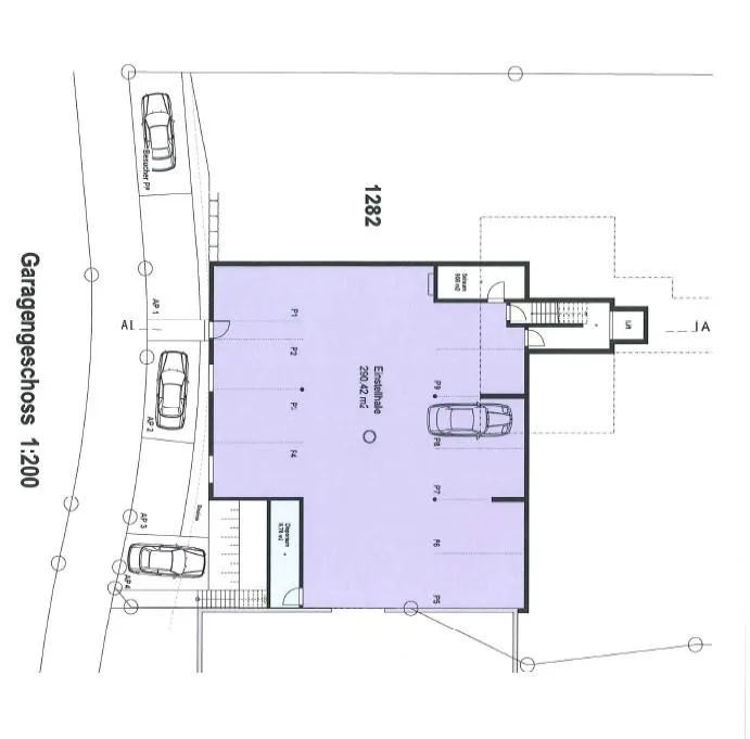 Aussenparkplatz in Tujetsch