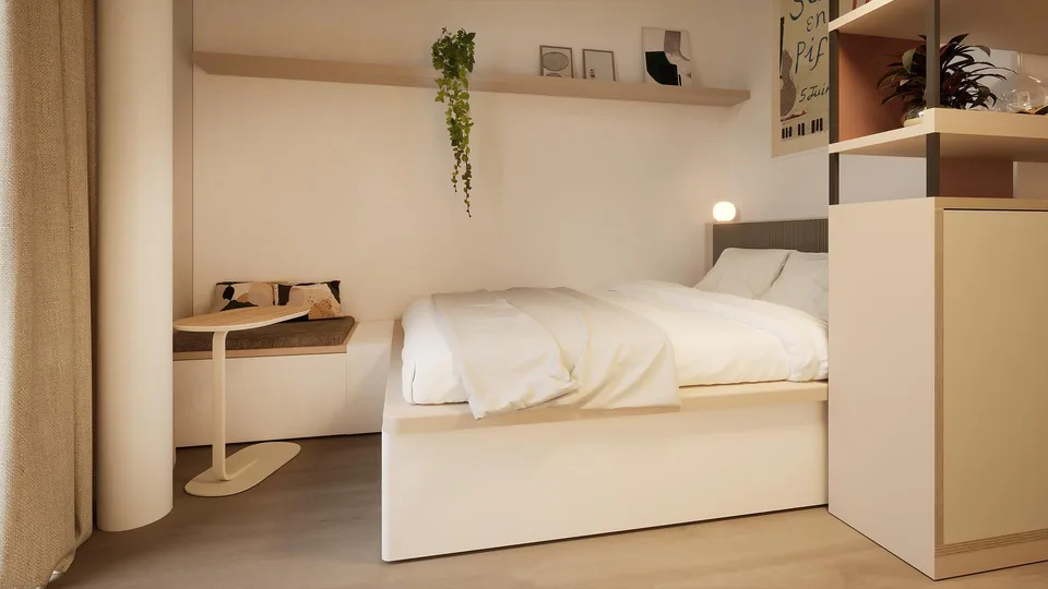 Spacy 1-bedroom apartment furnished