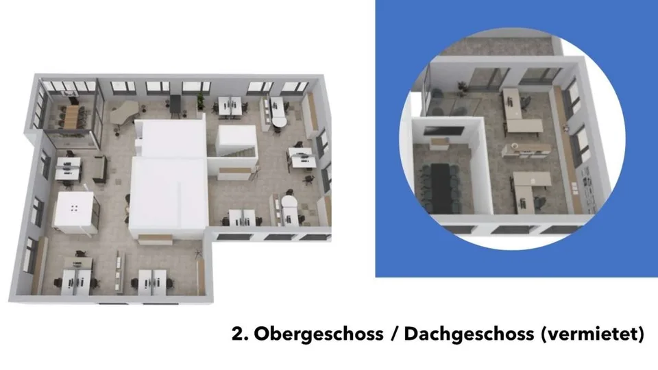 Büroräumlichkeiten 75m2 bis 300m2 - Neubau Brig-Glis