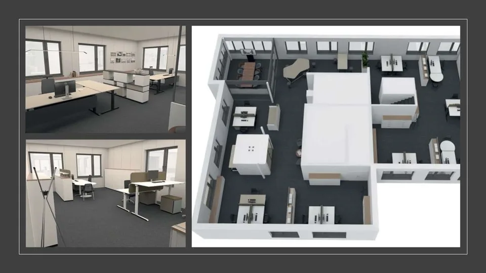 Büroräumlichkeiten 75m2 bis 300m2 - Neubau Brig-Glis – photo 6 of 9