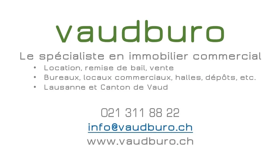 Vaud bureaux - superbe immeuble administratif 315 m2 à 630 m2