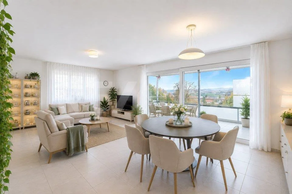 5½ Zi-Wohnung, Lift, Tiefgaragenplatz inklusive, Seesicht, verglaster Balkon, grosse Küche – Foto 9 von 11
