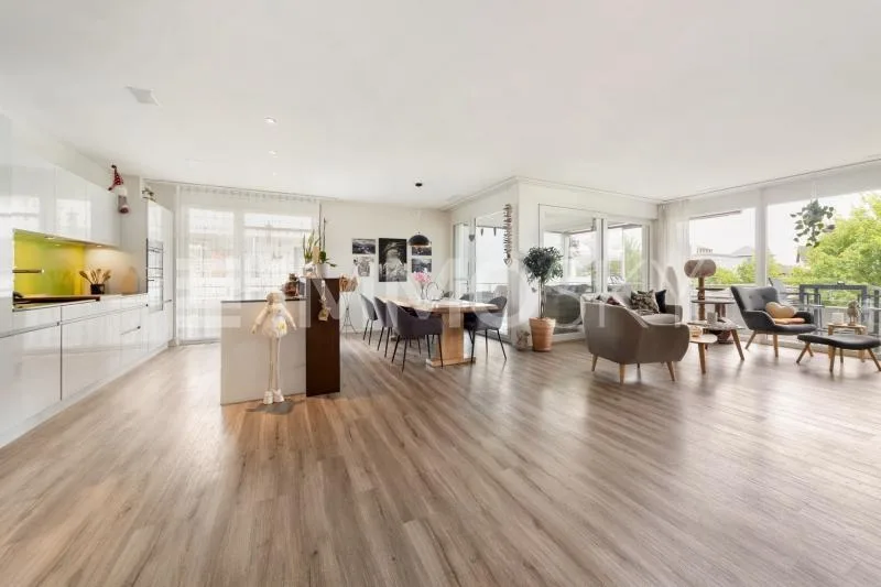 Spacious apartment with a view