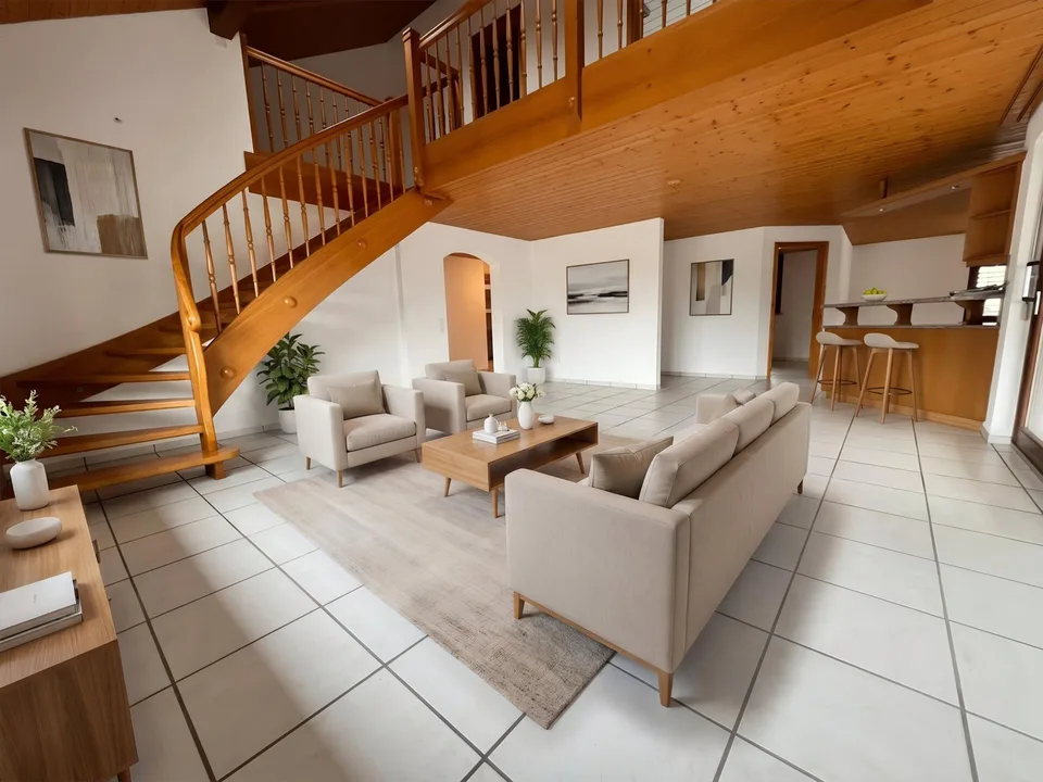 Ruhig gelegene 5.5-Zimmer-Wohnung mit Charme und viel Platz in Ober...