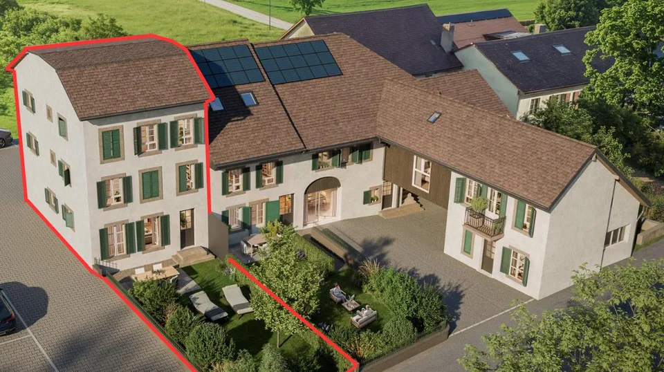 Triplex von Ausnahme mit privatem Garten - 5,5 Zimmer