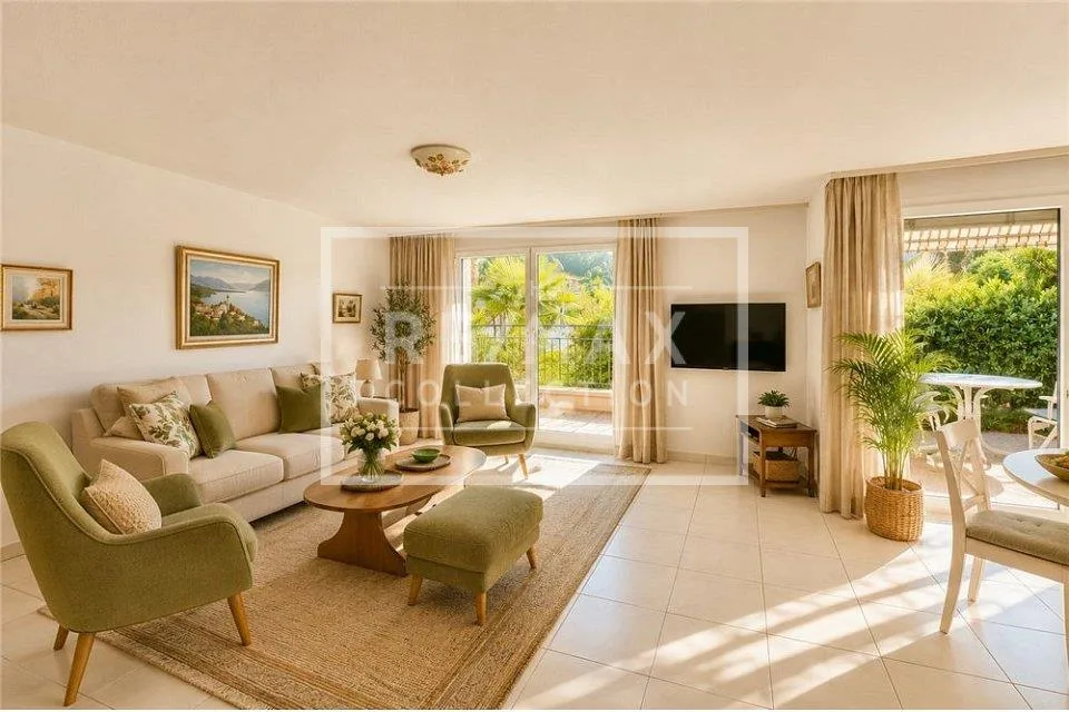 ASCONA appartamento di 3.5 locali con giardino e piscina / residenza secondaria