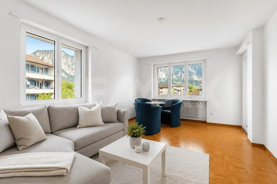 Wohnkomfort mit Aussicht - 4 ½ Zimmer-Dachwohnung in gepflegtem Dre...