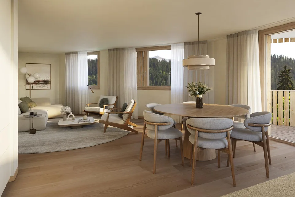 Exklusive 5.5-Zimmer-Neubauwohnung mit Weitsicht in Flims