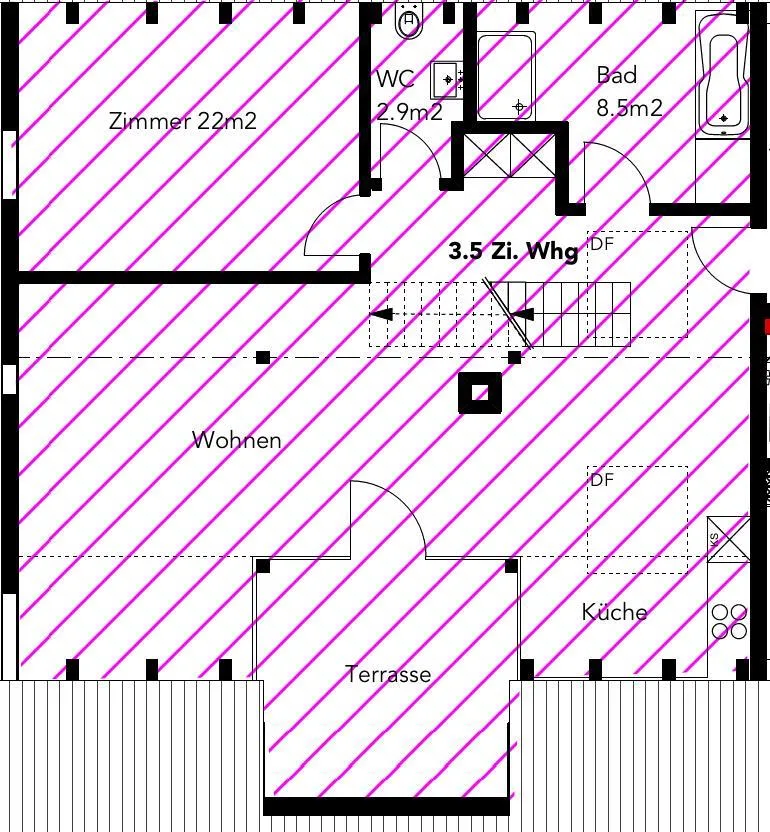 Grosszügige 3.5-Zimmer-Wohnung im beliebten Herblinger-Quartier – Foto 9 von 9