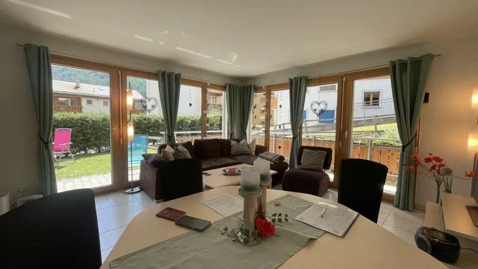 Snowfun B appartamento giardino 3.5 camere a 150 metri da Staffelwald, Ski-Lift. Ski in ski out.