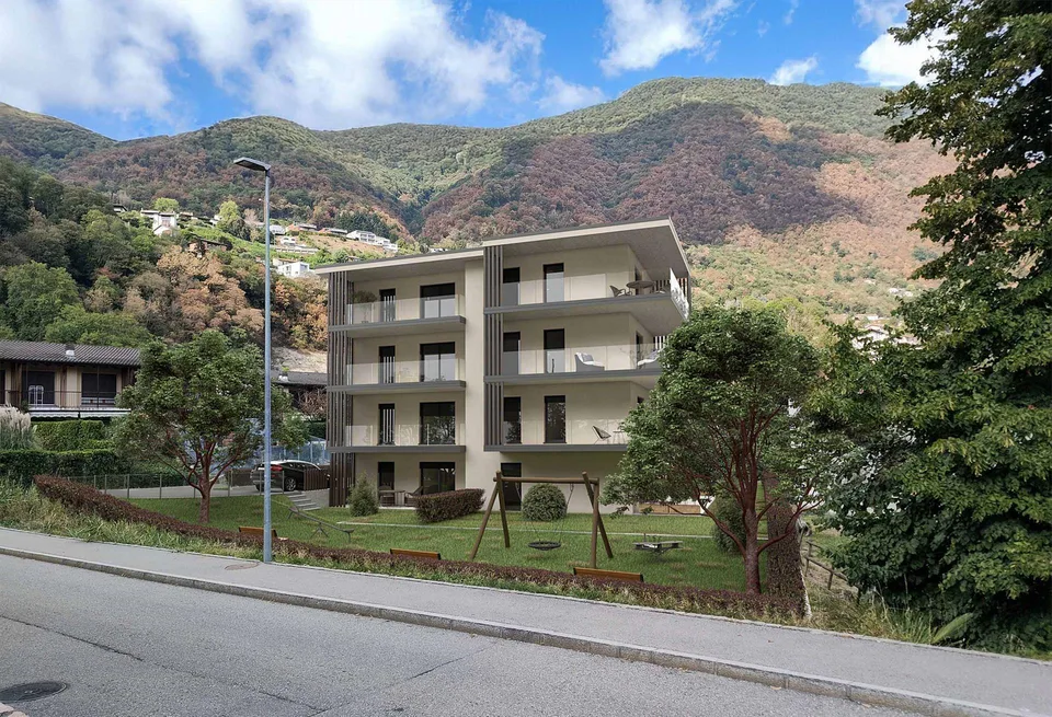 Penthouse 3.5 pièces avec toit-terrasse à Vacallo