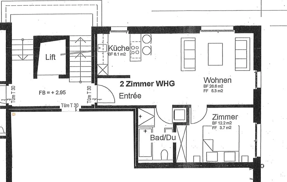 Moderne 2.5-Zimmerwohnung mit Kücheninsel – zentral, hell & perfekt an