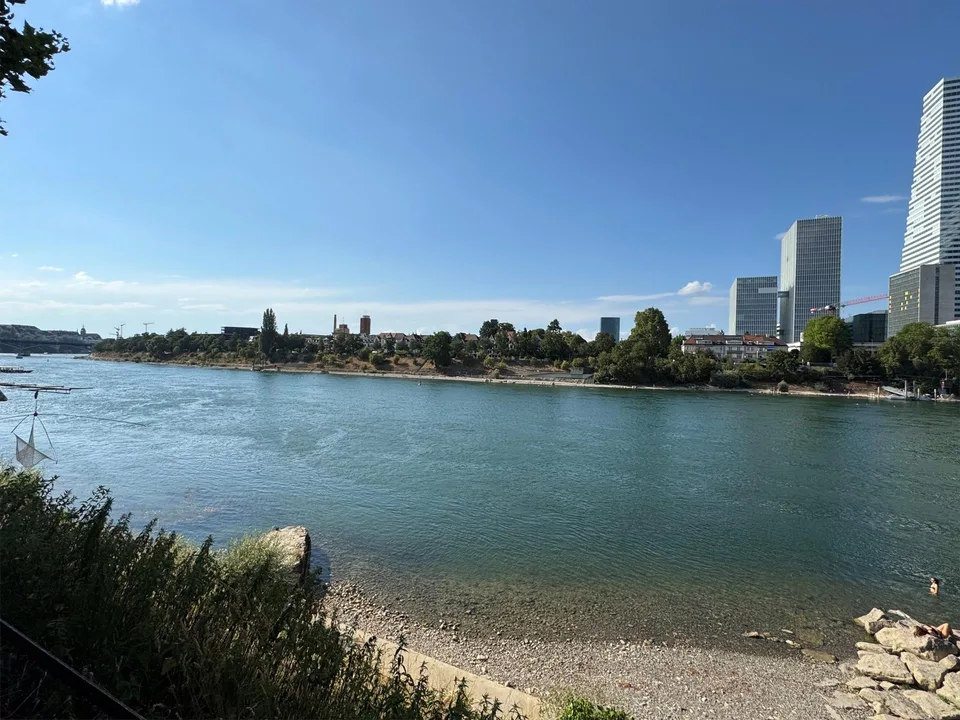 Im Kleinbasel zwischen Tinguely-Museum und Wettsteinbrücke
