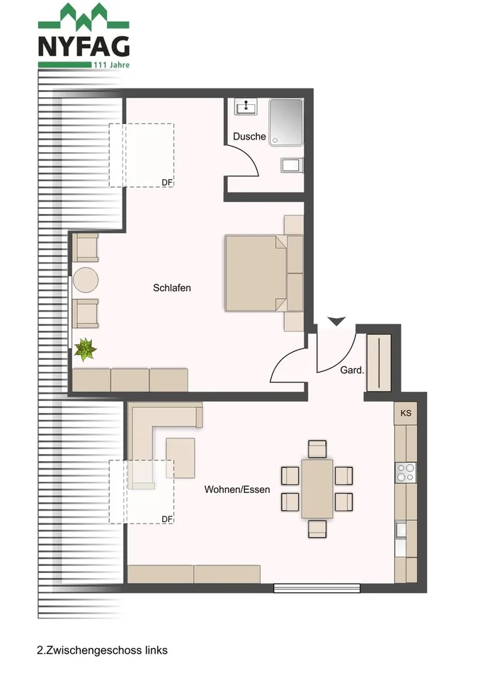Charmante Dachwohnung an idealer Lage