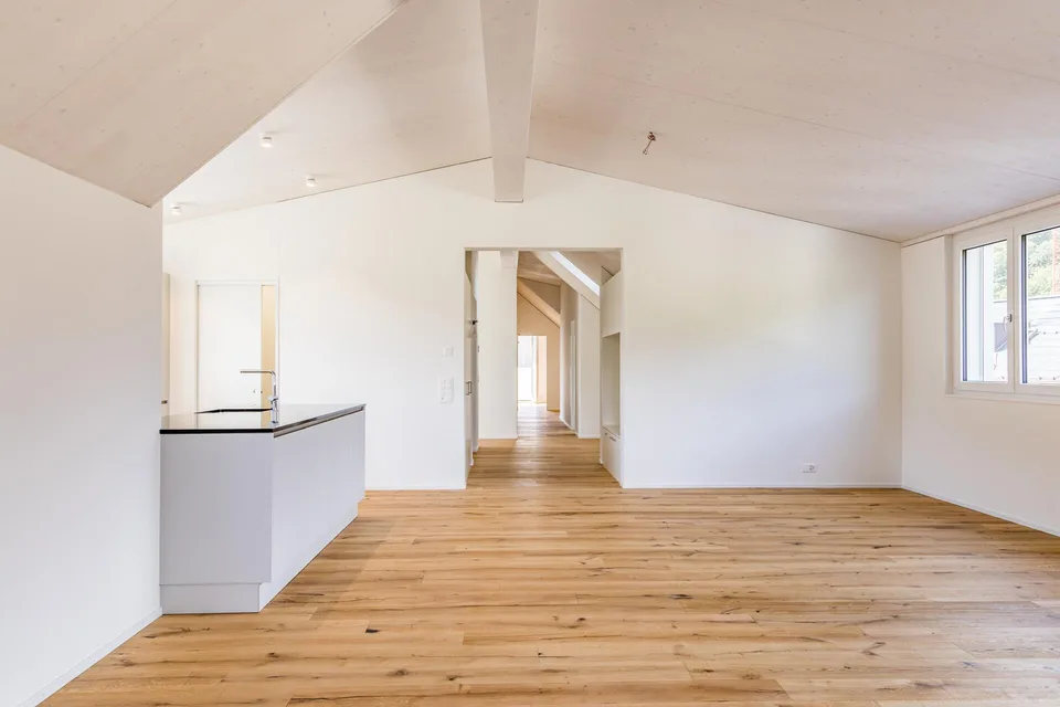 Appartement penthouse spacieux et neuf avec vue dégagée et nature
