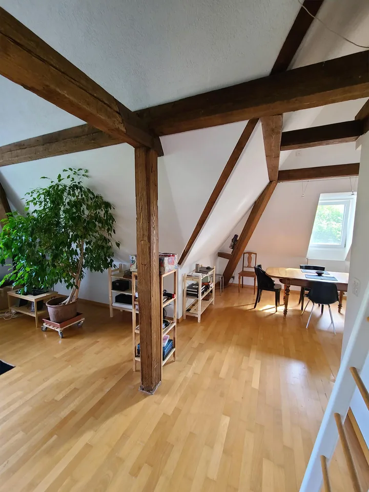 Geräumige, spezielle Dachwohnung in einer alten Stadt Villa