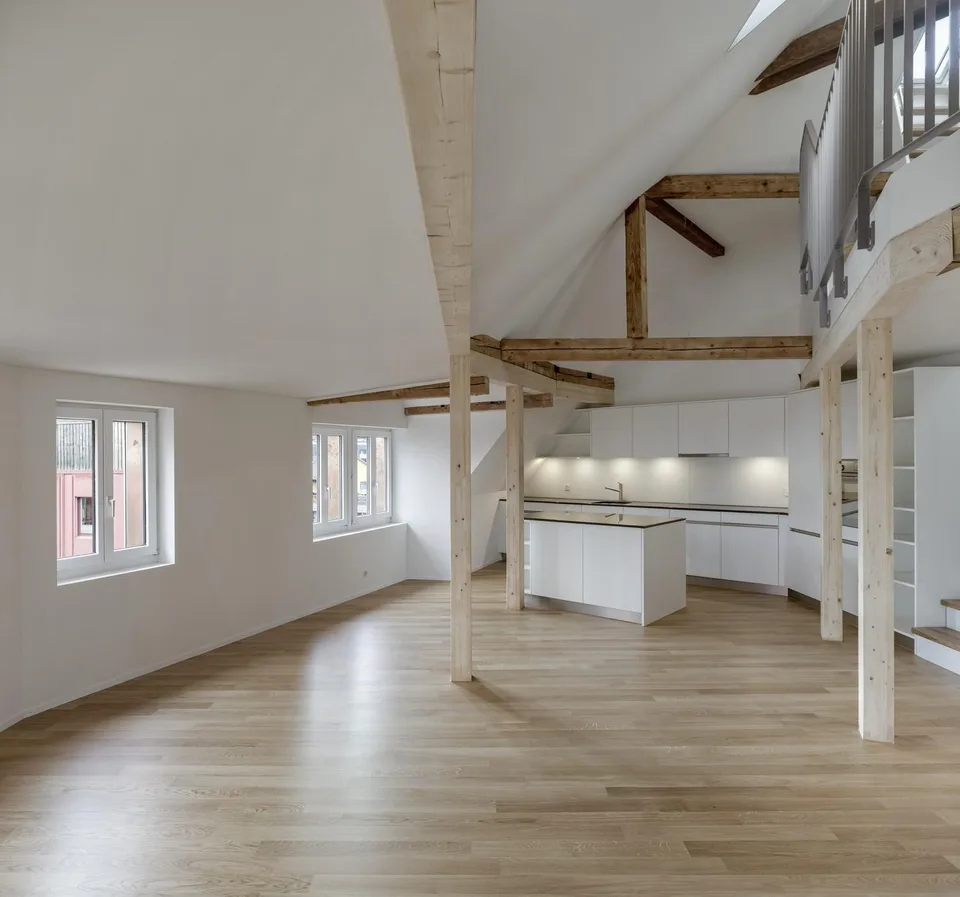 4.5-Maisonettewohnung mit Dachterasse