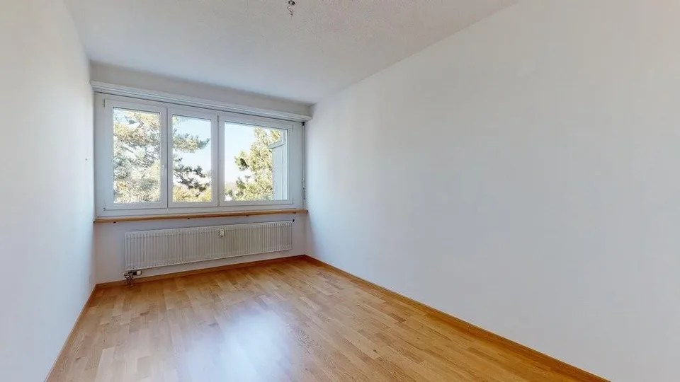 Balcon avec vue sur le vert