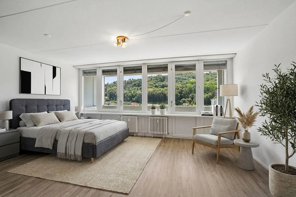 Vivre au-dessus des toits de Baden - Appartement exclusif de 2,5 pièces avec vue dégagée