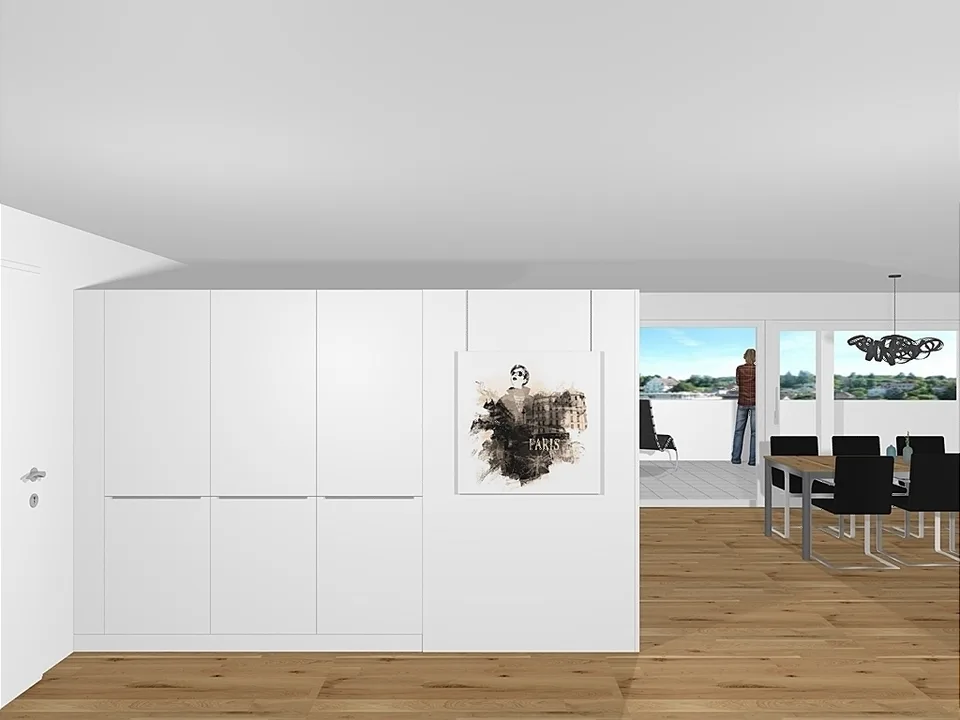 Attika West mitten im Grünen: 131m2 netto + 90m2 umlaufende Terrasse