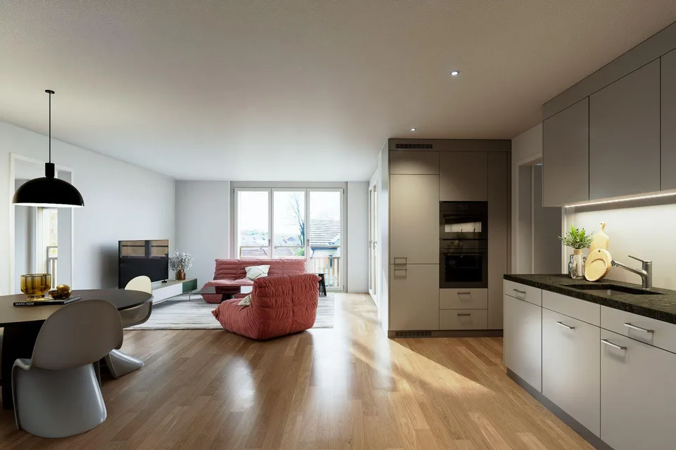 Stilvolle 3.5-Zimmer-Wohnung mit Balkon