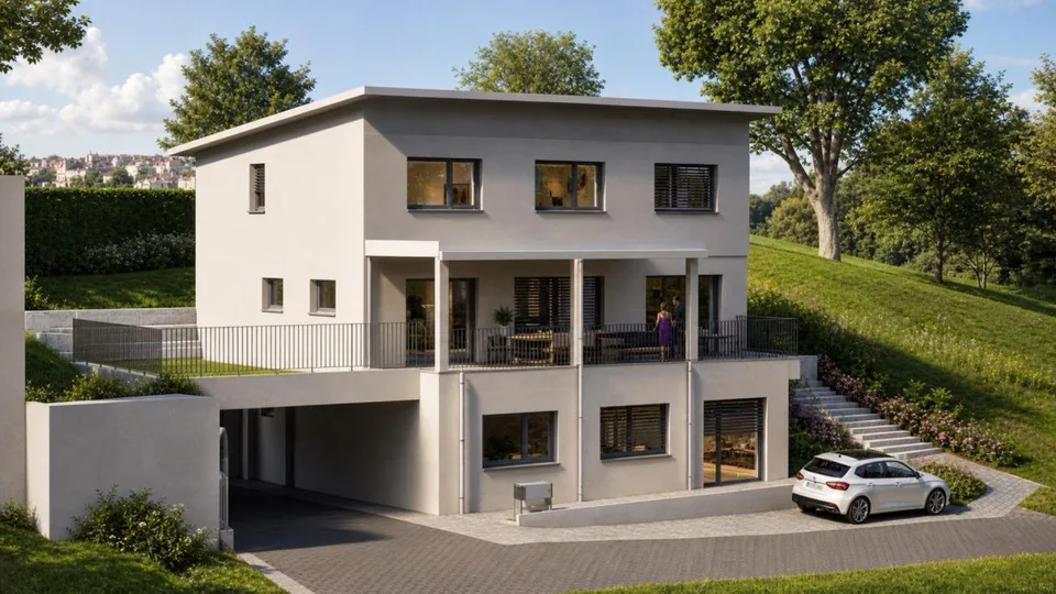 Costruzione nuova: appartamento giardino moderno immerso in un paesaggio pittoresco, dove il mondo è ancora in ordine: !