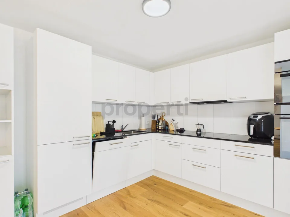 Appartamento ristrutturato di 3.5 locali con area salotto privata in giardino e servizi moderni
