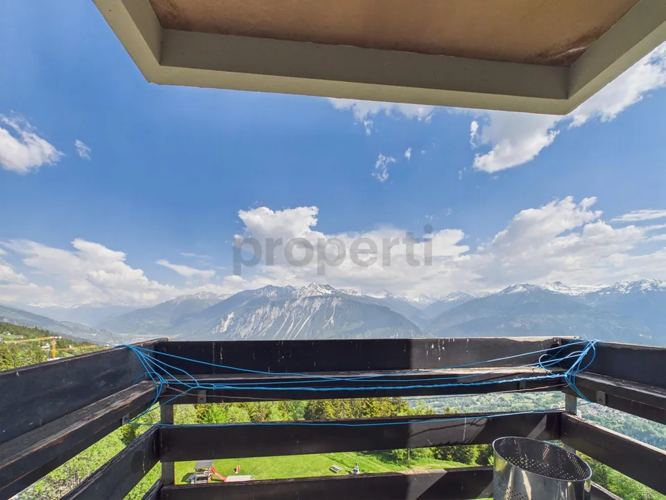 Magnifique 2,5 pièces avec balcon à Aminona, Crans Montana