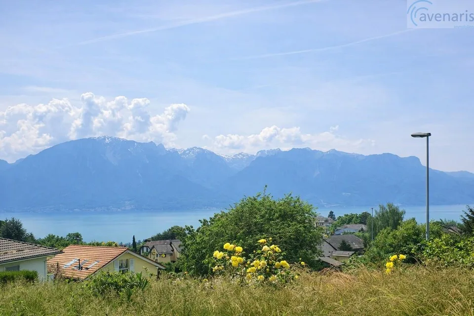 Doppelhaus mit exklusivem Blick auf den Genfersee und die Berge