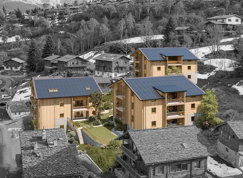 Appartamento mansardato soleggiato (3,5 locali) come seconda casa nel nuovo edificio Hasol