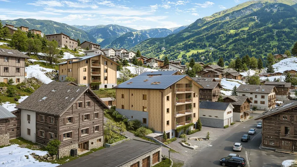Ruhig gelegene 3.5-Zimmerwohnung im Neubau Hasol in Bürchen