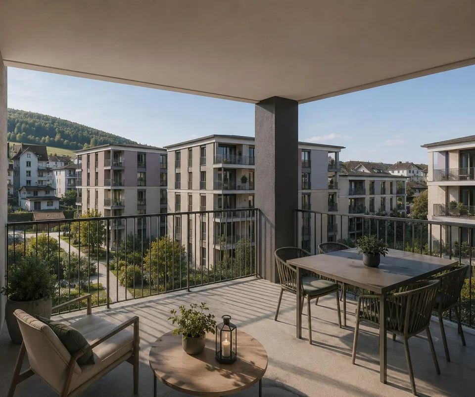 2 Moderne 5.5-Zimmer-Wohnung Neubau mit schöner Aussicht in Unterägeri