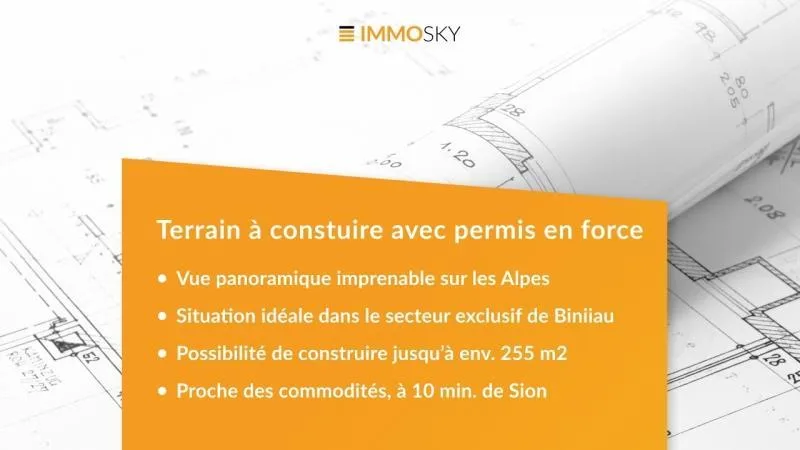 Terrain à construire avec permis en force