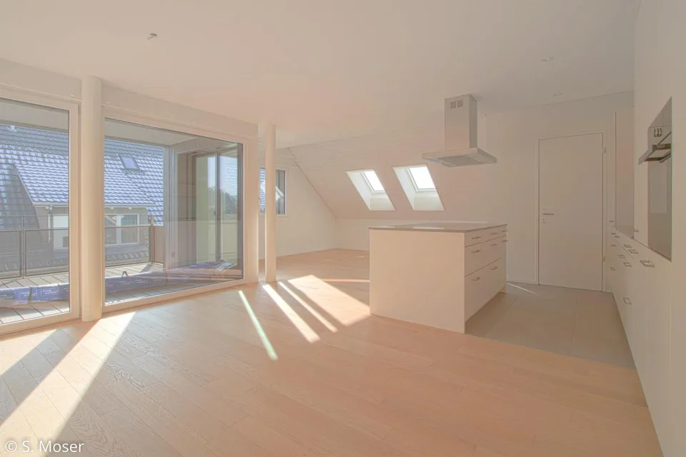 Sonnige 3.5 Zi-Dachwohnung mit schönem Ausbau