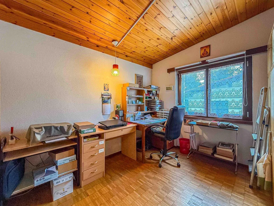 Casa gemella con giardino e locale hobby a Vezia