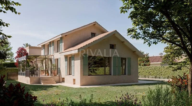 Villa Individuelle agrandie et rénovée de 7 Pièces à Thônex