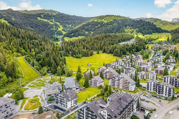 Die exklusive Traumwohnung in Laax Murschetg mit Ski-in und Ski-out