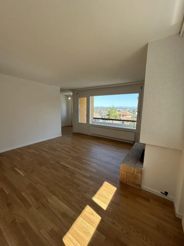 Wohnung mit Gartensitzplatz und schönem Ausblick