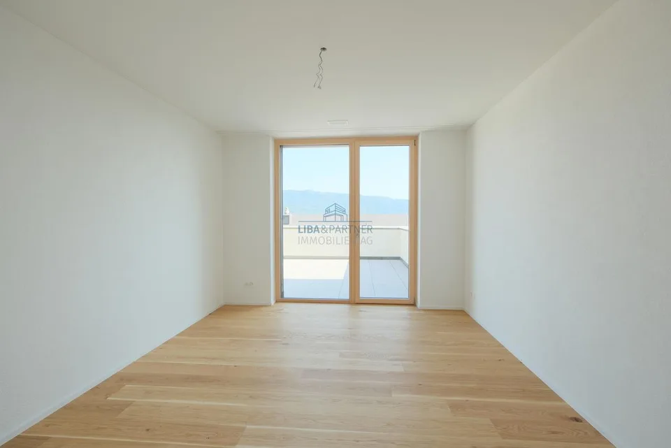 Attraktive 3.5-Zimmer-Terrassenwohnung in ruhiger Hanglage mit Rhei...