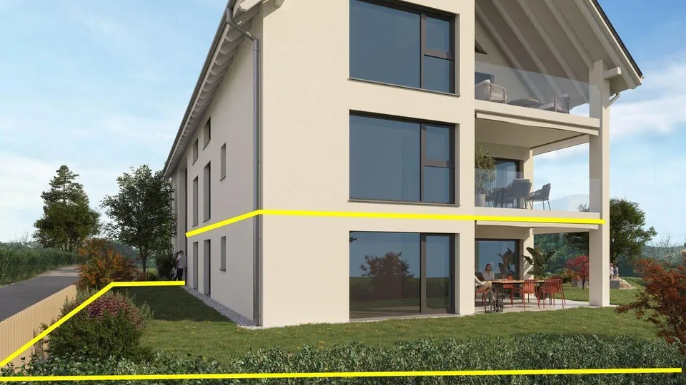 4.5 Zimmer, 2 Bäder, Lift - privater Gartenbereich