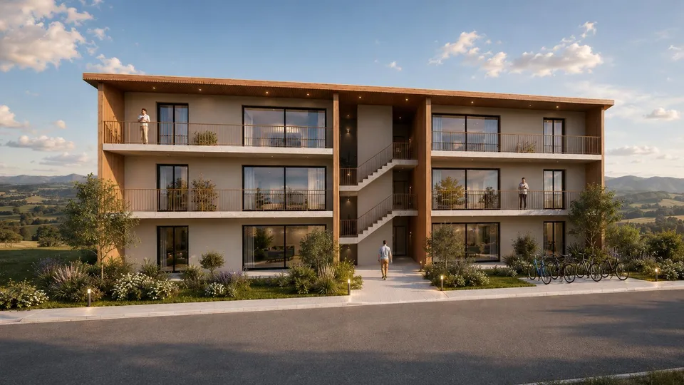 Projet de promotion immobilière — Vuisternens La Joux, à 10 minutes...