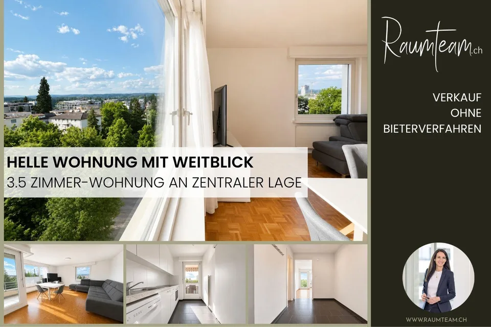 Helle Wohnung mit schöner Weitsicht